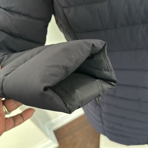 Michael Kors Navy & Black Packable Puffer Coat L - Picture 4 of 8